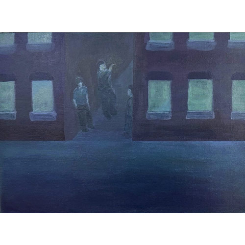 Isabel-Rawlings-The-Lane-Acrylic-on-Canvas