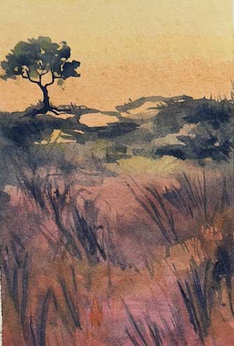 Stephanie-Davies-Dusk-Watercolour